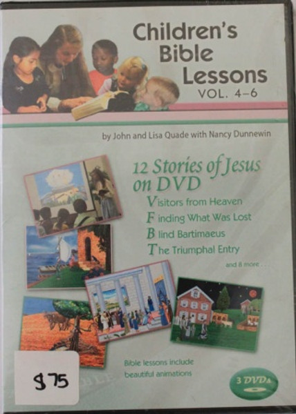 Children's Bible Lessons DVD Vol 4-6, 12 Stories of Jesus - John and Lisa Quade - DVD