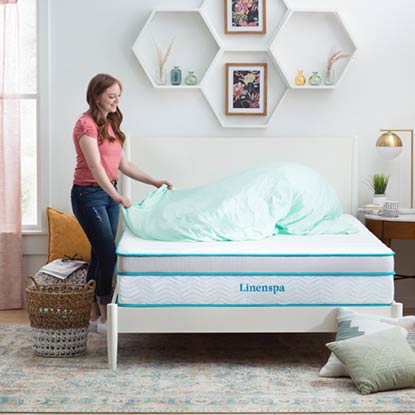 The Best-Selling Linenspa Memory Foam Mattress Topper Transforms Sleep