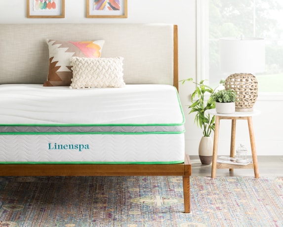 Linenspa 3 Inch Memory Foam Mattress Topper Cover–Keeps Topper Clean and  Safe–Ma