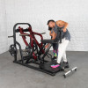 Build explosive back thickness with the Pro Strength Dynamic Row by Muscle D Fitness. Heavy-duty plate-loaded unit featuring an 11-gauge steel frame.