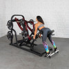 Build explosive back thickness with the Pro Strength Dynamic Row by Muscle D Fitness. Heavy-duty plate-loaded unit featuring an 11-gauge steel frame.