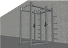 T-Grip Commercial Double Half Rack (3x3" Steel) by Muscle D Fitness