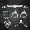 Muscle D Fitness Base Cable Attachment Kit #1