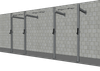 Muscle D Fitness - T-Grip Commercial 14' Wall Mount Rig (3x3 Steel)