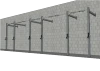 Muscle D Fitness - T-Grip Commercial 24' Wall Mount Rig (3x3 Steel)