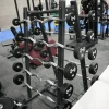 Muscle D Fitness - Pro Urethane Barbell Set (20 to 110 lbs) with Barbell Rack