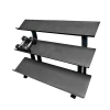 Muscle D Fitness - 3-Tier Hex Dumbbell Rack