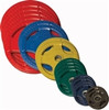 Body Solid Multi Color 455 lbs. Rubber Grip Olympic Plate Set