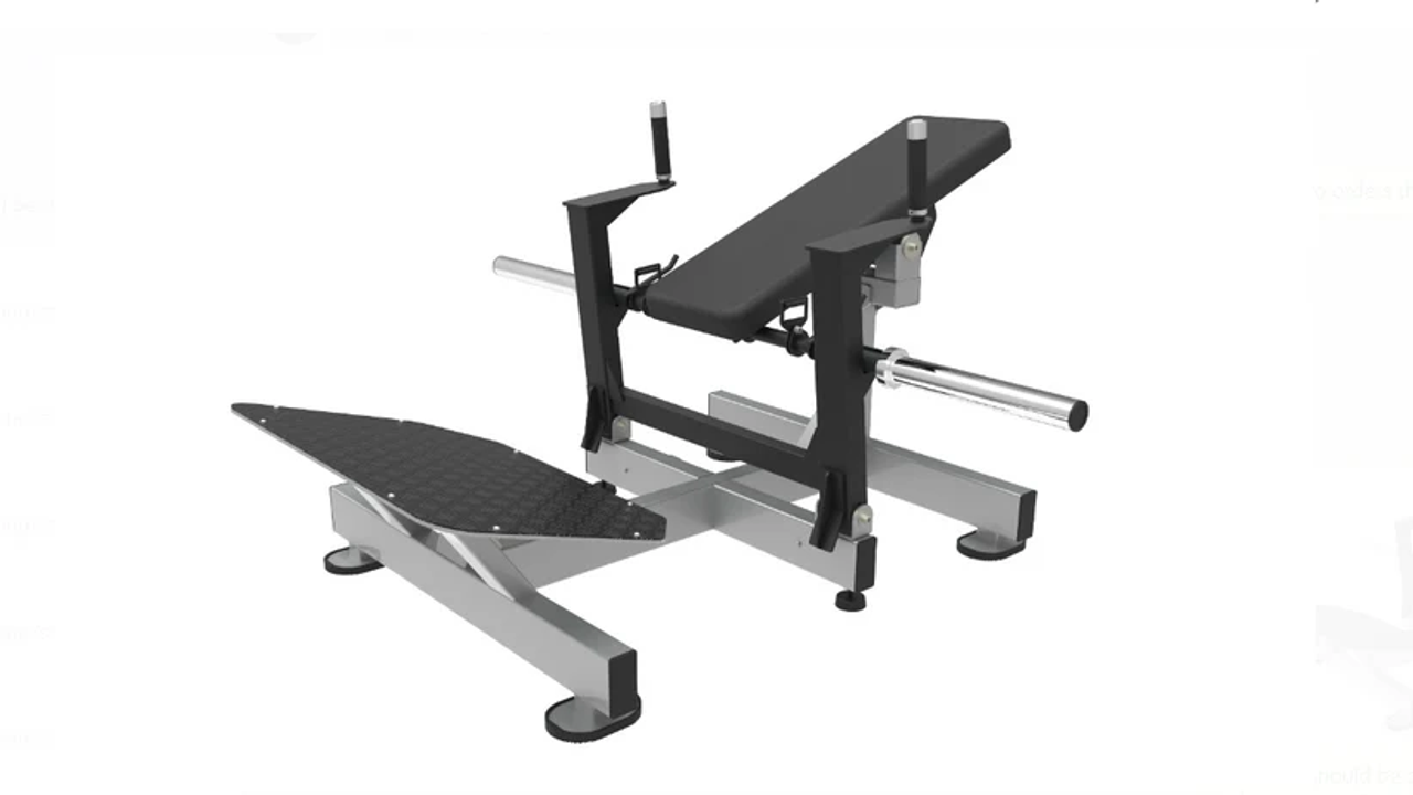 Muscle-D Base Plate Loaded Hip Thruster- Silver