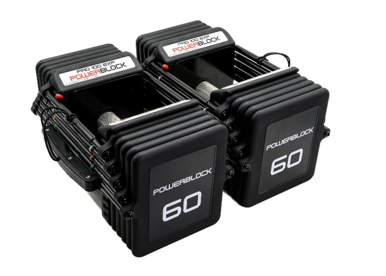 PowerBlock Pro 100 EXP Adjustable Dumbbell Set | GymStore.com PowerBlock Pro 100 EXP Adjustable Dumbbell Set | GymStore.com