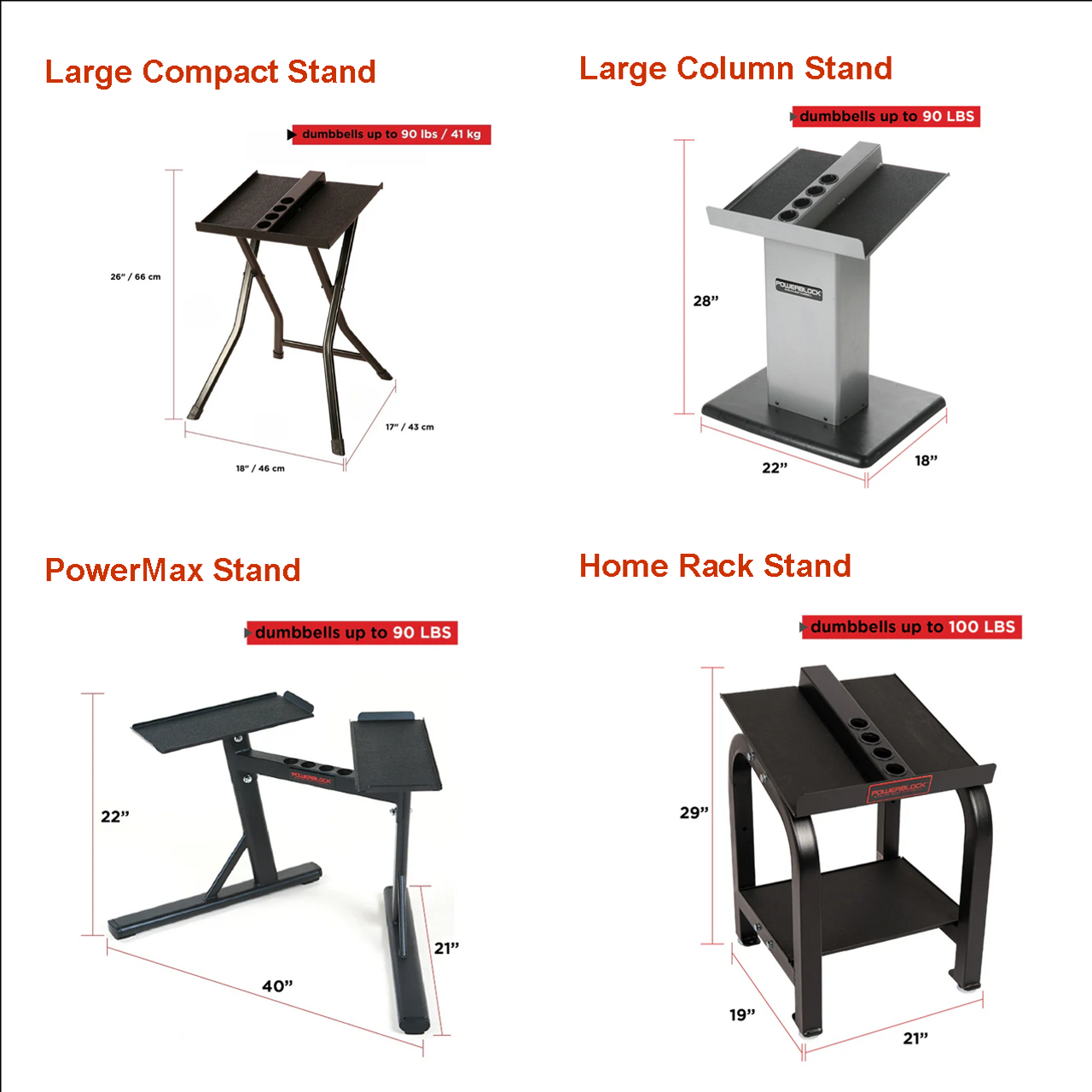 PowerBlock Pro 100 EXP Compatible Stands | GymStore.com