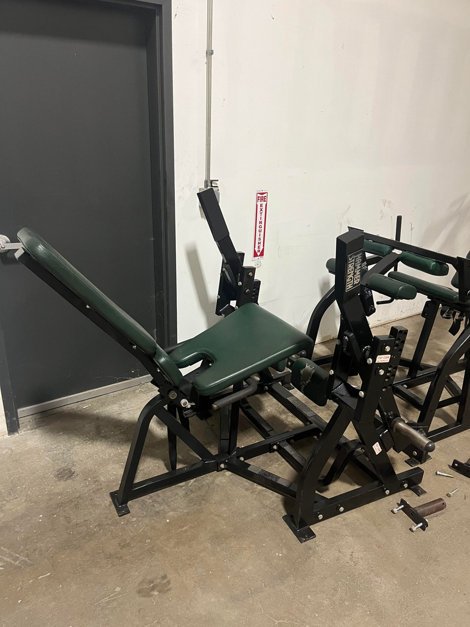 Hammer Iso Leg Extension  black frame/green pad