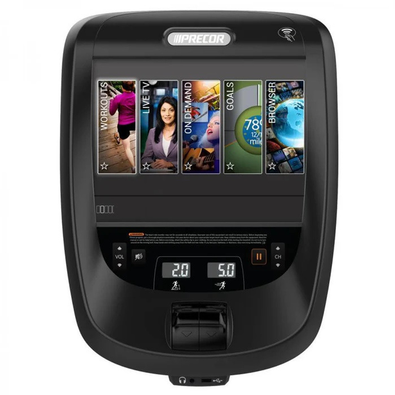Precor TRM 885 Treadmill V2 P82 Console - Black Pearl