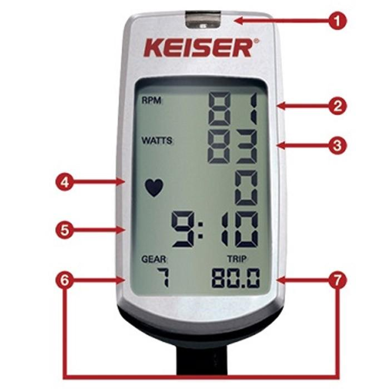 Keiser M3 TBT Total Body Trainer Indoor Cycle Bike Console