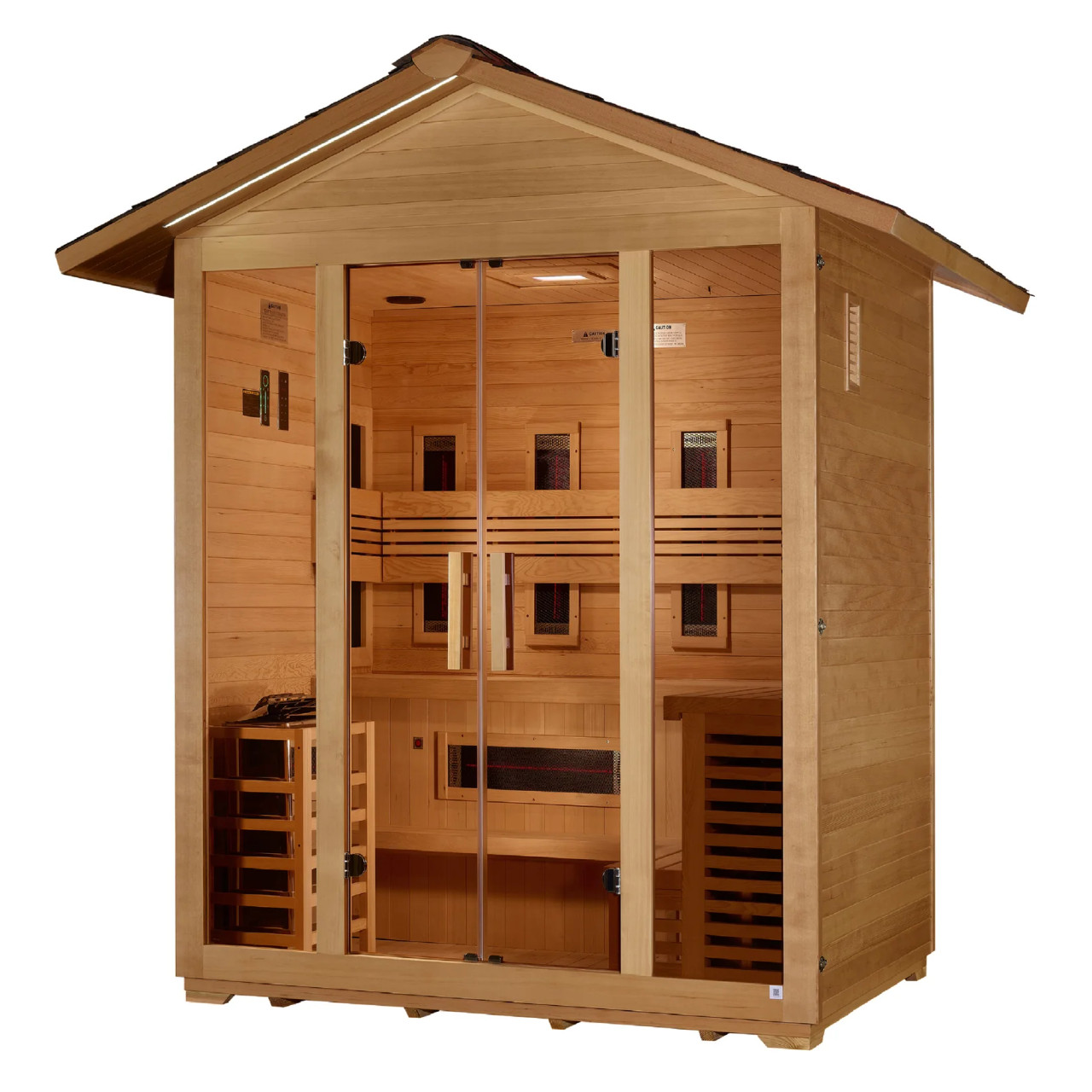 Golden Designs Gargellen PureTech Hybrid Full Spectrum Outdoor Sauna