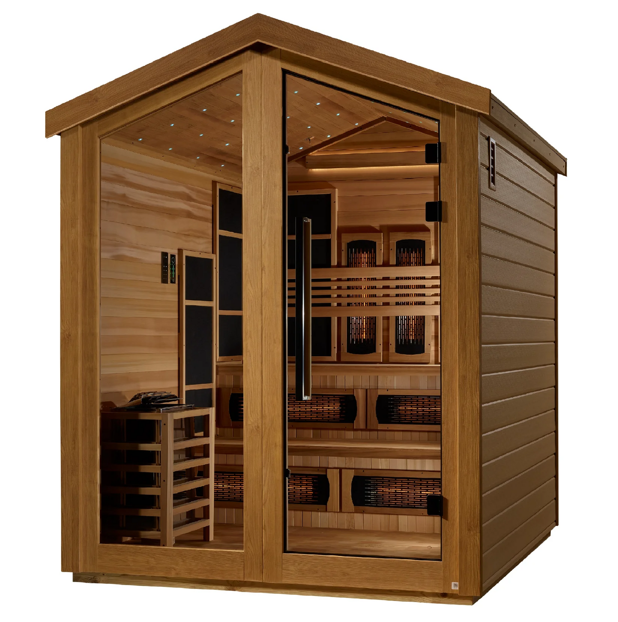 Golden Designs Kaskinen PureTech Hybrid Full Spectrum Outdoor Sauna