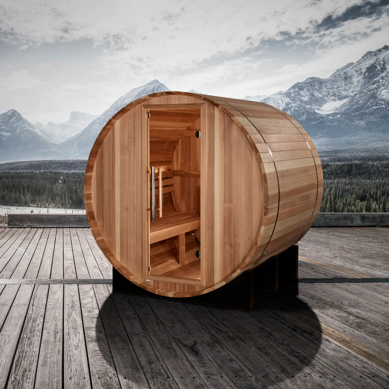 Golden Designs St. Moritz Traditional Barrel Steam Sauna