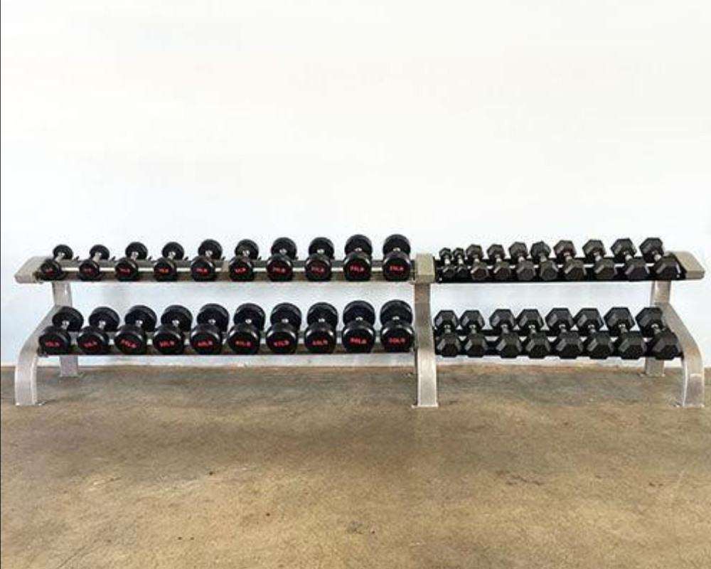 Muscle D Three Tier 15 Pairs Dumbbell Rack