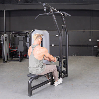 Vogue Selectorized Lat Pulldown / Low Row Combo Machine by Muscle D Fitness