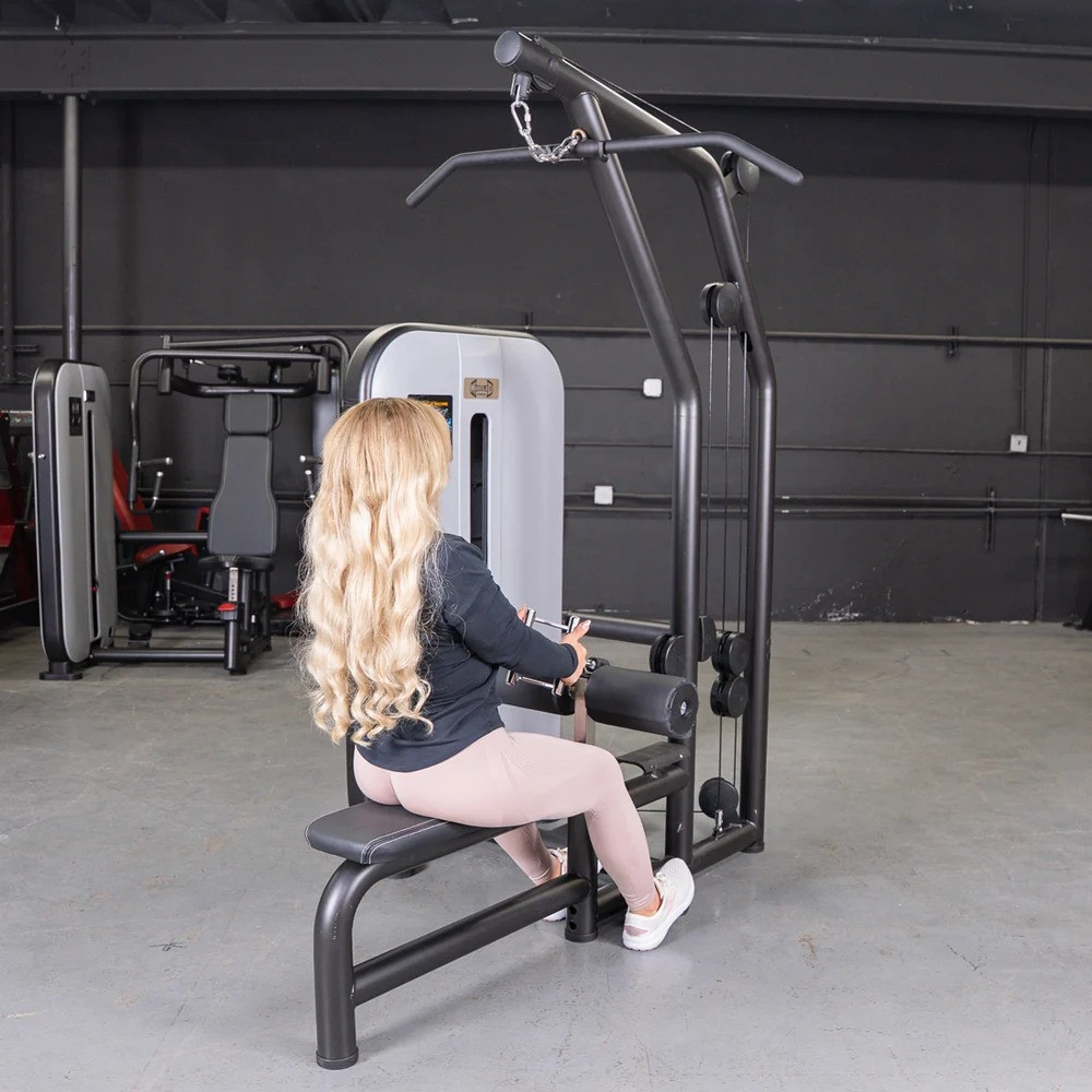Muscle D Fitness - Vogue Series Selectorized Lat Pulldown / Low Row Combo Machine