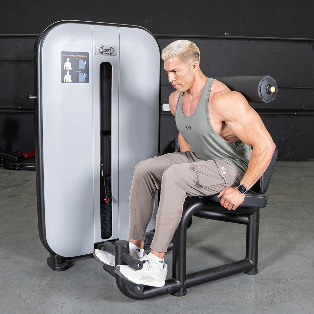 Muscle D Fitness - Vogue Series Selectorized Abdominal / Back Extension Combo Machine