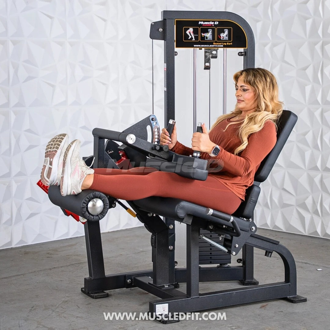 Muscle D Fitness - Classic V2 Selectorized Seated Leg Curl Machine