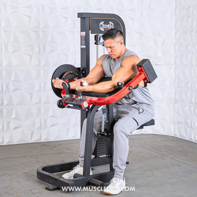 Muscle D Fitness - Classic V2 Selectorized Biceps / Triceps Combo Gym Machine