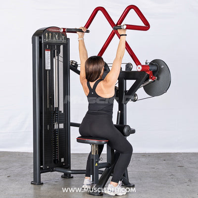 Classic V2 Rotary Lat Pulldown Machine by Muscle D Fitness