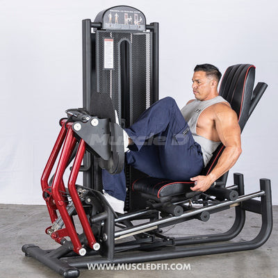 Classic V2 Iso-Lateral Selectorized Leg Press Machine by Muscle D Fitness