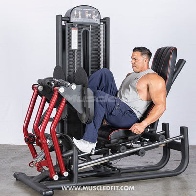 Classic V2 Iso-Lateral Selectorized Leg Press Machine by Muscle D Fitness