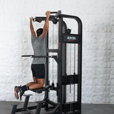 Excel Selectorized Assisted Chin / Dip Combo Machine by Muscle D Fitness