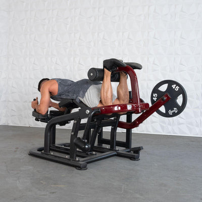 Pro Strength Prone Leg Curl Machine by Muscle D Fitness