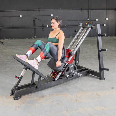 Power Leverage V2 Hack Squat & Calf Raise Machine by Muscle D Fitness