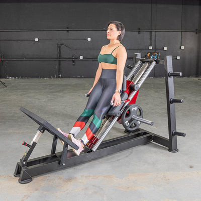 Power Leverage V2 Hack Squat & Calf Raise Machine by Muscle D Fitness
