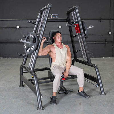 Power Leverage V2 Convergent Bench Press Machine by Muscle D Fitness