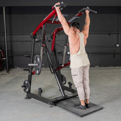 Muscle D Power Leverage V2 Viking press calf machine, commercial plate loaded multi press, professional shoulder and calf training equipment, upper and lower body fitness apparatus
