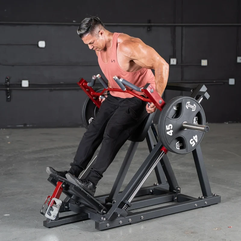 Power Leverage V2 Linear Bearing Row Machine by Muscle D Fitness