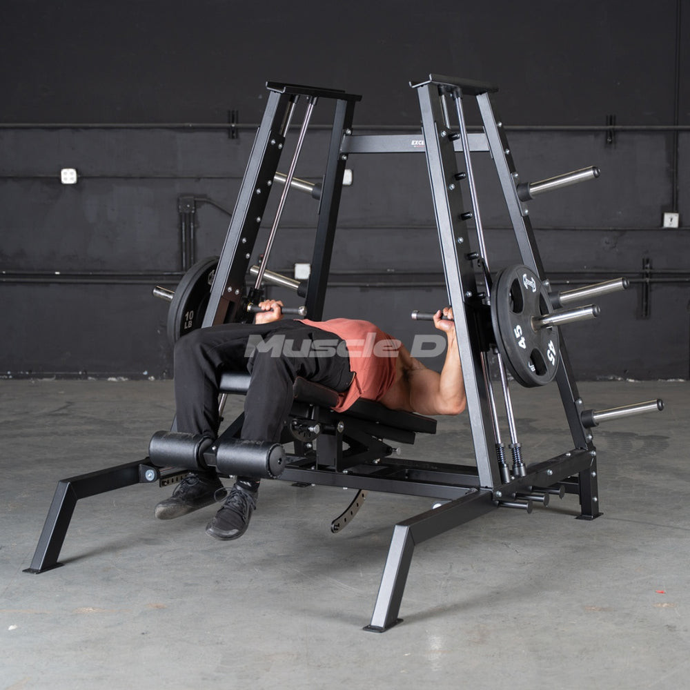 Muscle D Fitness - Excel Convergent Flat / Incline / Decline Bench Smith Machine