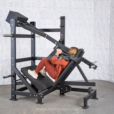Excel Leverage Counterbalanced Pendulum Squat Machine by Muscle D Fitness
