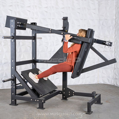 Excel Leverage Counterbalanced Pendulum Squat Machine by Muscle D Fitness
