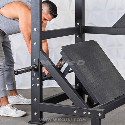 Excel Leverage Counterbalanced Pendulum Squat Machine by Muscle D Fitness