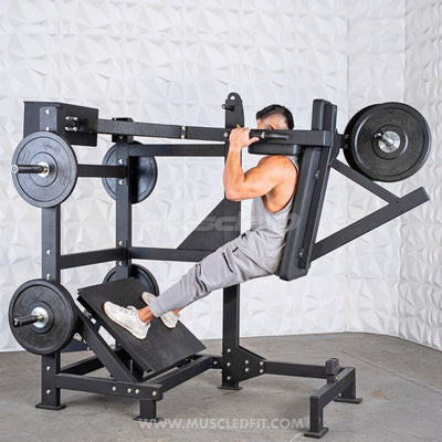 Excel Leverage Counterbalanced Pendulum Squat Machine by Muscle D Fitness