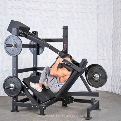 Excel Leverage Counterbalanced Pendulum Squat Machine by Muscle D Fitness