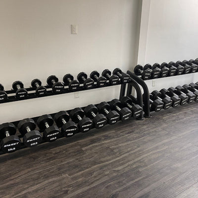 Sweet Commercial Pro-Style Dumbbell Set (5 - 100 lbs) by Muscle D Fitness