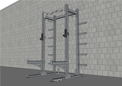 T-Grip Heavy-Duty Commercial Half Rack by Muscle D Fitness