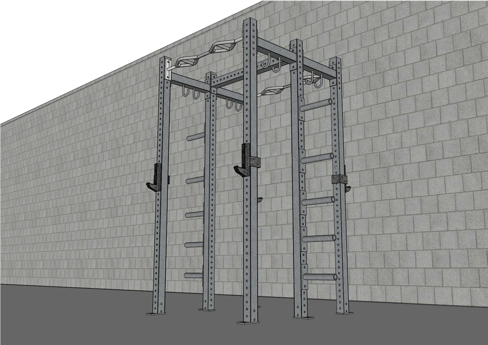 T-Grip Heavy-Duty Commercial Half Rack (Variant) by Muscle D Fitness