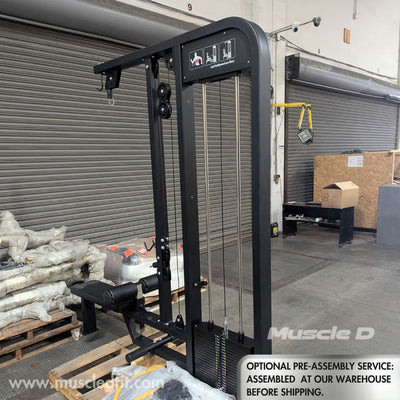 Excel Commercial Lat Pulldown & Low Row Combo Machine by Muscle D Fitness