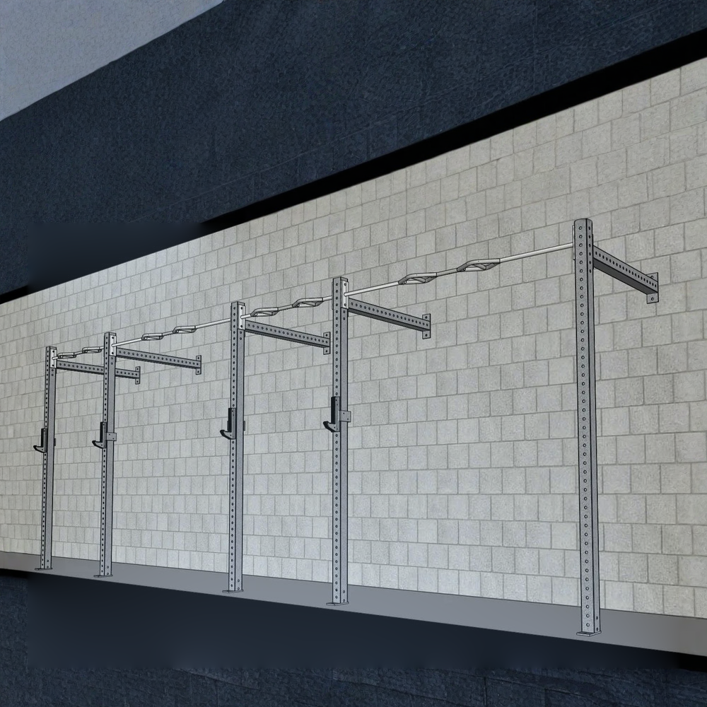 Muscle D - T-Grip Commercial 20' Wall Mount Rig (3x3 Steel)
