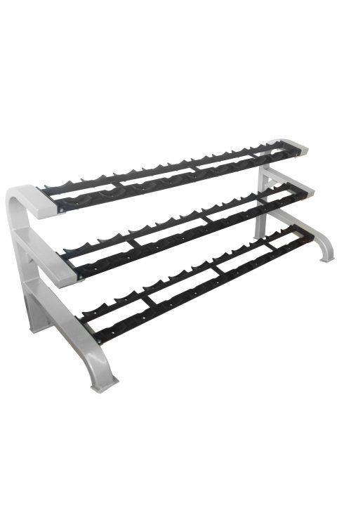 Muscle D Fitness - Triple Tier Dumbbell Rack (Pro Style / Urethane Dumbbell Rack)