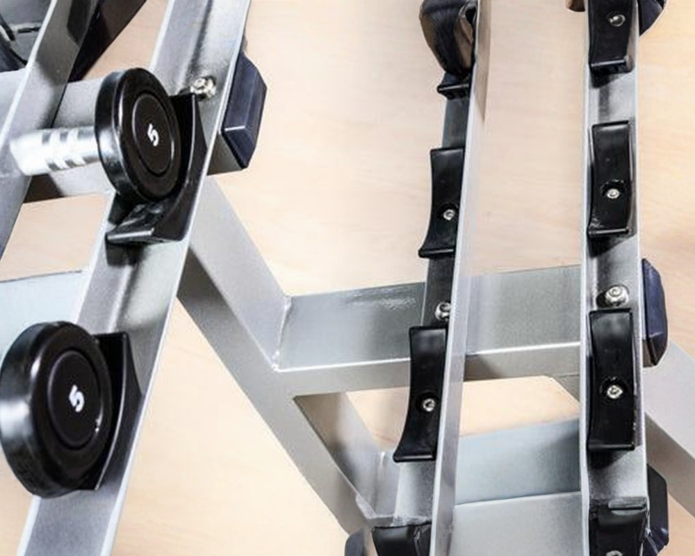 Muscle D - Double Tier Dumbbell Rack (Pro Style / Urethane Dumbbell Rack)